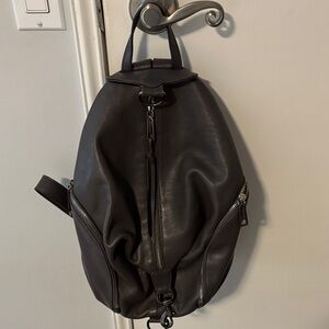 Rebecca Minkoff Light Grey Leather Backpack